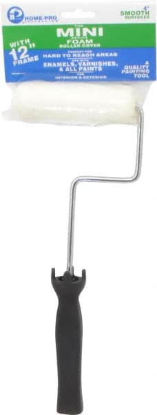 Premier Paint Roller - Mini Paint Roller - 4" Wide, Includes Roller Cover & Frame - Benchmark Tooling