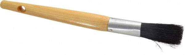 Premier Paint Roller - 3/8" Oval Hog Sash Brush - 2" Bristle Length, 6" Wood Handle - Benchmark Tooling