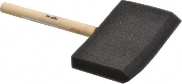 Premier Paint Roller - 4" Foam Foam Paint Brush - 2-3/4" Bristle Length, 4" Wood Handle - Benchmark Tooling