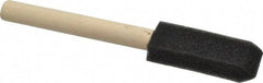 Premier Paint Roller - 1" Foam Foam Paint Brush - 2-1/2" Bristle Length, 4" Wood Handle - Benchmark Tooling