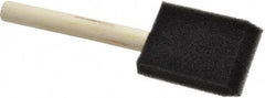 Premier Paint Roller - 2" Foam Foam Paint Brush - 2-1/2" Bristle Length, 4" Wood Handle - Benchmark Tooling