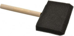 Premier Paint Roller - 4" Foam Foam Paint Brush - 2-1/2" Bristle Length, 4" Wood Handle - Benchmark Tooling