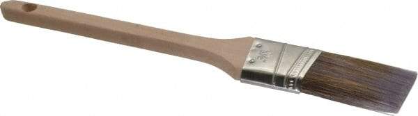 Premier Paint Roller - 1-1/2" Angled Synthetic Sash Brush - 2-1/2" Bristle Length, 9" Wood Rattail Handle - Benchmark Tooling