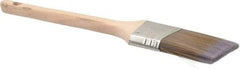 Premier Paint Roller - 2" Angled Synthetic Sash Brush - 2-3/4" Bristle Length, 9" Wood Rattail Handle - Benchmark Tooling