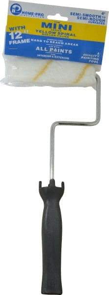 Premier Paint Roller - Mini Paint Roller - 4" Wide, Includes Roller Cover & Frame - Benchmark Tooling