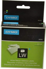 Dymo - 2" Long, White Return Address Label - For Dymo & CoStar Printers - Benchmark Tooling