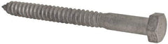 Value Collection - 3/4" Screw, 8" Length Under Head, Steel, Hex Head Lag Screw - Hot Dipped Galvanized, Grade 2 - Benchmark Tooling
