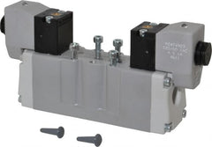 Parker - Double Solenoid, 2 Position, Aluminum Solenoid Valve - Normally Open Through Ports 1 & 2, Nitrile Seal - Benchmark Tooling