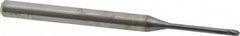 OSG - 1.5mm Diam, 1.2mm LOC, 2 Flute Solid Carbide Ball End Mill - WXL Finish, Single End, 55mm OAL, 4mm Shank Diam, Spiral Flute - Benchmark Tooling