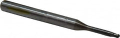 OSG - 2mm Diam, 1.6mm LOC, 2 Flute Solid Carbide Ball End Mill - WXL Finish, Single End, 45mm OAL, 4mm Shank Diam, Spiral Flute - Benchmark Tooling