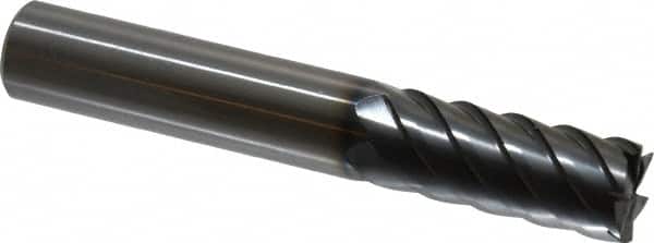 OSG - 5/8", 1-1/2" LOC, 5/8" Shank Diam, 4" OAL, 6 Flute, Solid Carbide Square End Mill - Single End, WXS Finish, Spiral Flute, 45° Helix, Centercutting, Right Hand Cut, Right Hand Flute, Series 4440 - Benchmark Tooling