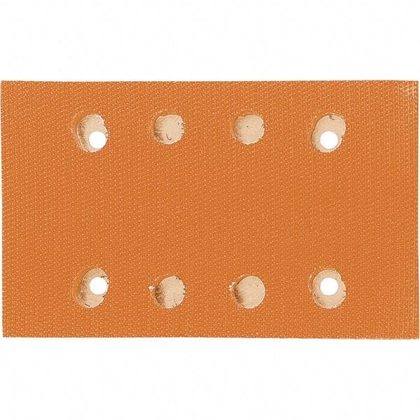 Dynabrade - 5 x 3-1/4" Rectangular Hook Face Backing Pad - Dynabug II Compatible, Screw Attachment, Vacuum Pad, 3/8" Thick, Medium Density, Short Nap - Benchmark Tooling