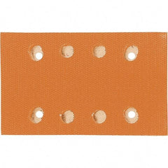 Dynabrade - 5 x 3-1/4" Rectangular Hook Face Backing Pad - Dynabug II Compatible, Screw Attachment, Vacuum Pad, 3/8" Thick, Medium Density, Short Nap - Benchmark Tooling