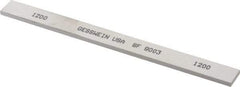 Made in USA - 1200 Grit Aluminum Oxide Rectangular Polishing Stone - Ultra Fine Grade, 1/2" Wide x 6" Long x 1/8" Thick - Benchmark Tooling