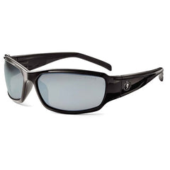 Thor Silver Mirror Lens Black Safety Glasses - Benchmark Tooling