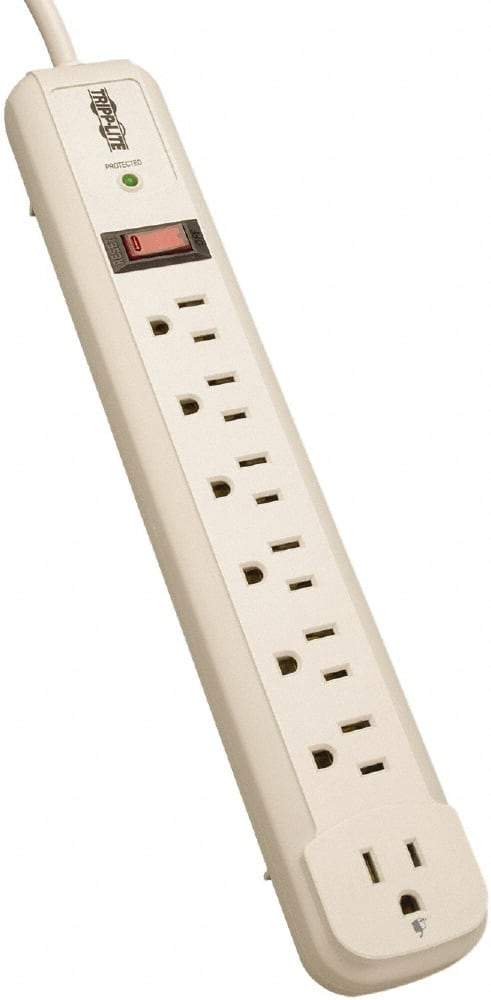 Tripp-Lite - 7 Outlets, 120 VAC15 Amps, 4' Cord, Power Outlet Strip - Floor, Keyhole Mount, 5-15 NEMA Configuration, 12.4" Strip - Benchmark Tooling