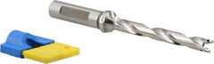 Iscar - 0.354" to 0.39" Diam, 8xD, 2.83" Max Depth, 1/2" Shank Diam, 5.23" OAL, Replaceable-Tip Drill - FCP, ICK, ICK-2M, ICM, ICP, iCP-2M Insert, 51101541 Toolholder, Series SumoCham - Benchmark Tooling
