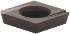 Kennametal - CDHH1.20.61 Grade KCU25 Carbide Turning Insert - AlTiN Finish, 80° Diamond, 5/32" Inscr Circle, 0.04 Thick, 1/64" Corner Radius - Benchmark Tooling
