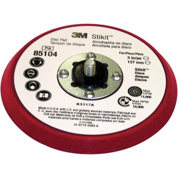 3M - Disc Backing Pads Backing Pad Type: Disc Pad Pad Diameter (Inch): 5 - Benchmark Tooling