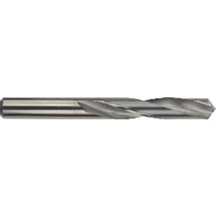 #43 Dia. × 0.089″ Shank × 1″ Flute Length × 2″ OAL, Standard, 118°, Bright, 2 Flute, External Coolant, Round Solid Carbide Drill Series/List #5374 - Benchmark Tooling