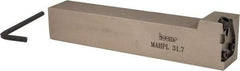 Iscar - MAHP, External, Left Hand, Indexable Grooving Tool Holder - 1-1/4" Shank Height, 1-1/4" Shank Width, 7" OAL - Benchmark Tooling