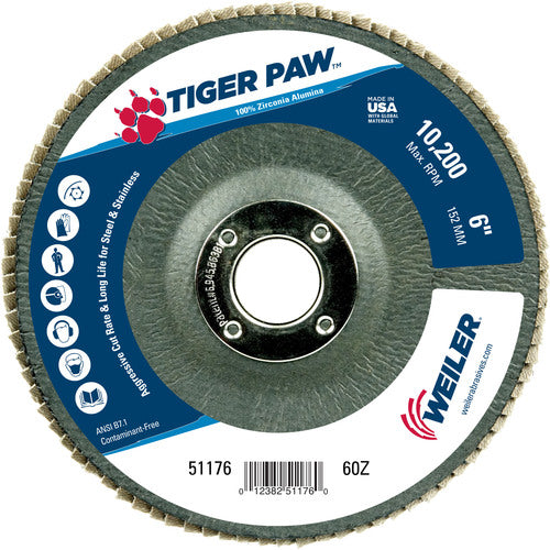 51176 6″ TIGER PAW ABRASI