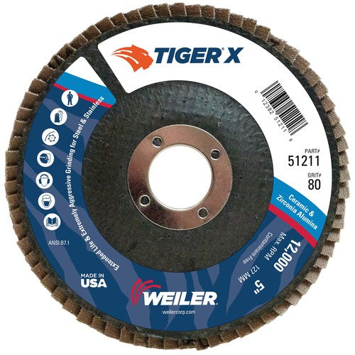 5 × 7/8 ARBOR 80X FLAP DISC - Benchmark Tooling