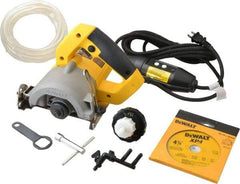 DeWALT - 4-3/8" Blade Diam, Tile Saw - 13,000 RPM, 120 Volts, 10.8 Amps, 20mm Arbor - Benchmark Tooling