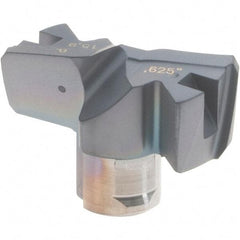 Iscar - Series FCP, 15.9mm Diam Grade IC908 Replaceable Drill Tip - Carbide, TiAlN/TiN Finish, 15 Seat Size - Benchmark Tooling