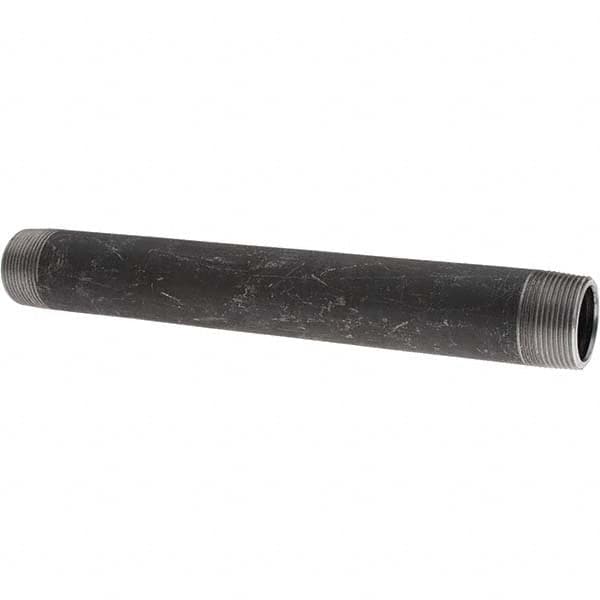 Value Collection - Black Pipe Nipples & Pipe Style: Welded Pipe Size: 1-1/4 (Inch) - Benchmark Tooling