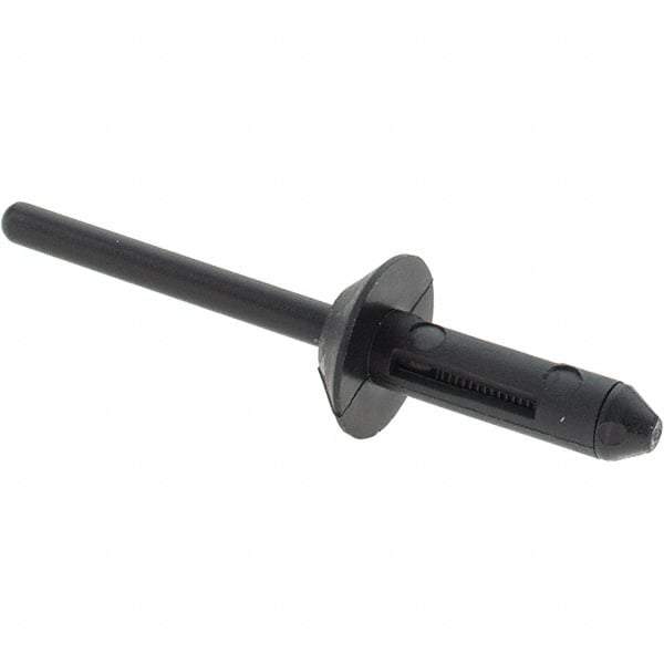 Value Collection - Nylon Multi Grip Blind Rivet - 1/16" to 11/64" Grip, 1/2" Head Diam, 1-7/8" Length Under Head, - Benchmark Tooling