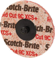 3M - 3" Disc Diam, Ceramic Quick Change Disc - Type R Attaching System, Nonwoven, Orange, Extra Coarse Grade, 15,100 RPM - Benchmark Tooling