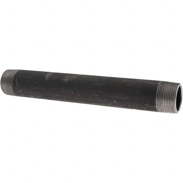 Value Collection - Black Pipe Nipples & Pipe Style: Welded Pipe Size: 1-1/4 (Inch) - Benchmark Tooling