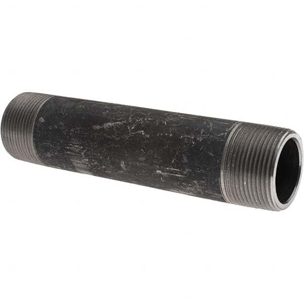 Value Collection - Black Pipe Nipples & Pipe Style: Welded Pipe Size: 1-1/4 (Inch) - Benchmark Tooling