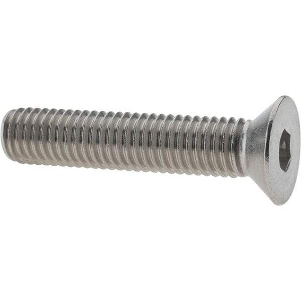 Value Collection - 1/2-13 UNC Hex Socket Drive, 82° Flat Screw - Grade 18-8 Stainless Steel, 2-1/2" OAL - Benchmark Tooling