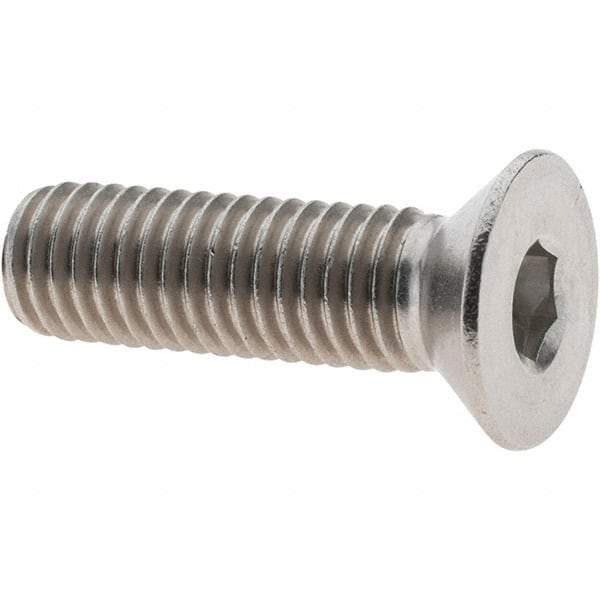 Value Collection - 1/2-13 UNC Hex Socket Drive, 82° Flat Screw - Grade 18.8 Stainless Steel, Fully Threaded, 1-3/4" OAL - Benchmark Tooling