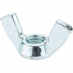 Value Collection - 1/2-13 UNC, Zinc Plated, Steel Type A Wing Nut - 1.94" Wing Span, 1" Wing Span - Benchmark Tooling