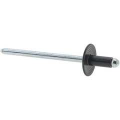 Value Collection - Steel Peel Blind Rivet - Steel Mandrel, 1/8" to 3/16" Grip, - Benchmark Tooling