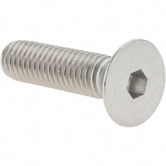 Value Collection - 3/8-16 UNC Hex Socket Drive, 82° Flat Screw - Grade 18-8 Stainless Steel, 1-1/2" OAL - Benchmark Tooling