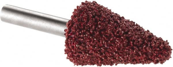 KUTZALL - 3/4" Cut Diam, 1/4" Shank Diam, Taper Head Burr - Carbide - Benchmark Tooling