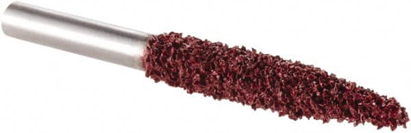 KUTZALL - 1/4" Cut Diam, 1/4" Shank Diam, Taper Head Burr - Carbide - Benchmark Tooling