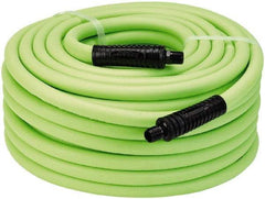 Legacy - 1/2" ID x 0.74" OD 100' Long Multipurpose Air Hose - MNPT x MNPT Ends, 300 Working psi, 140°, 3/8" Fitting, Green - Benchmark Tooling