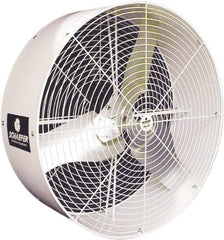 Schaefer Ventilation Equipment - 36" Blade, 1/2 hp, 11,400 CFM, Industrial Circulation Fan - Ceiling Mount, 1 Speed - Benchmark Tooling