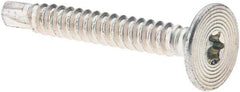 Value Collection - #10-16, Flat Head, Torx Drive, 1-1/2" Self Drilling Screw - Steel, Zinc-Plated Finish - Benchmark Tooling