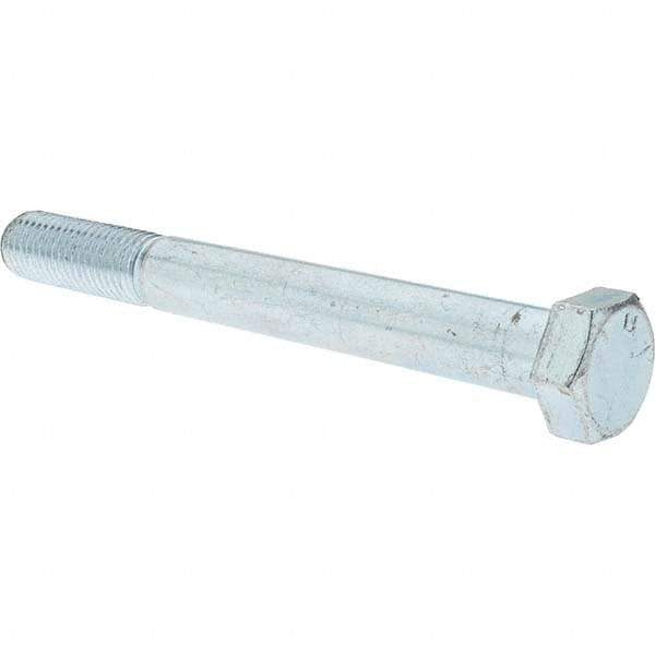 Value Collection - 3/4-10 UNC, 7" Length Under Head Hex Head Cap Screw - Partially Threaded, Grade 5 Steel, Zinc-Plated Finish, 1-1/8" Hex - Benchmark Tooling