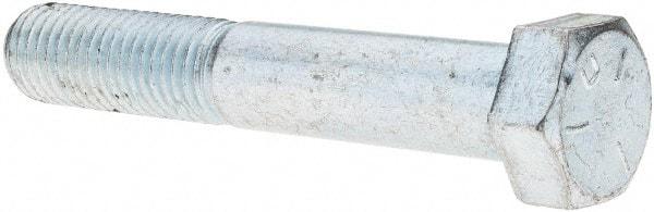 Value Collection - 3/4-10 UNC, 4-1/2" Length Under Head Hex Head Cap Screw - Partially Threaded, Grade 5 Steel, Zinc-Plated Finish, 1-1/8" Hex - Benchmark Tooling