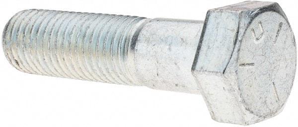 Value Collection - 3/4-10 UNC, 3" Length Under Head Hex Head Cap Screw - Partially Threaded, Grade 5 Steel, Zinc-Plated Finish, 1-1/8" Hex - Benchmark Tooling