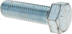 Value Collection - 3/4-10 UNC, 2-1/2" Length Under Head Hex Head Cap Screw - Fully Threaded, Grade 5 Steel, Zinc-Plated Finish, 1-1/8" Hex - Benchmark Tooling