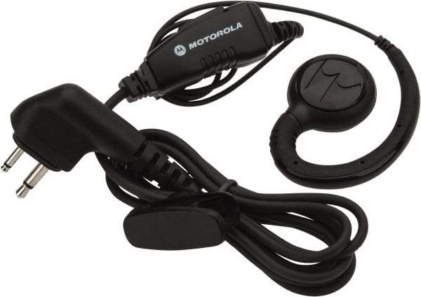 Motorola - Lightweight Swivel, In-Line & Push to Talk Microphone Earpiece with Microphone - Black, Use with Motorola CLS/RM/RDX/DTR/DLR Radios - Benchmark Tooling