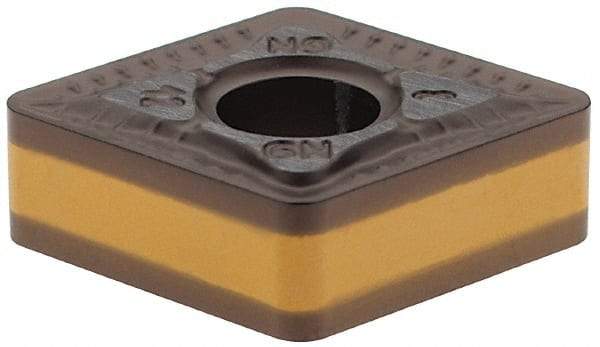 Iscar - CNMG433 GN Grade IC8250 Carbide Turning Insert - TiCN/Al2O3 Finish, 80° Diamond, 1/2" Inscr Circle, 3/16" Thick, 3/64" Corner Radius - Benchmark Tooling